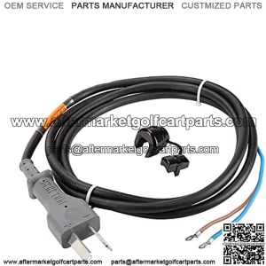Golf Cart 36 Volt 2 Prong DC Charger Cord with Plug for EZGO, Club Car, Yamaha, OEM# 14835-G1 1016433-01 1013076