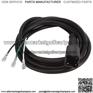 Golf Cart DC Charger Power Receptacle (OEM# JW2-H7234-01-00), Yamaha G29 Drive 3-Pin Plug with 10ft DC Cord Golf Cart Accessories Dc Receptacle