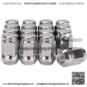 Golf Cart Wheel Lug Nuts for EZGO & Club Car, 1/2"-20 Size, 16 Pack