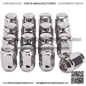 Wheel Lug Nut Kit for & Club Car Golf Cart, 1/2-20 Size 16 Pack
