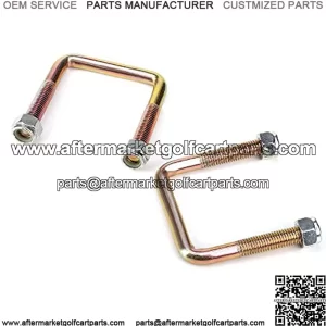 Golf Cart Rear Spring U Bolt for EZGO TXT 1994-up Electric Golf Cart, Includes Nuts, OEM# 72124G01 72618G01 72029G01, 2 PCS
