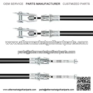 Golf Cart Brake Cable Set (2Pcs) Fits for Club Car Precedent Replaces Passenger Side & Driver Side for Club Car G&E 2008-up Precedent 103528701,102557501,103528702,102557502