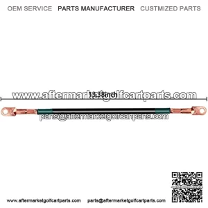 Battery Cables for Club Car DS 36V 48V & Yamaha G2 G8 G9 36V Golf Cart - 14" Long 4 Gauge, Set of 5 PCS