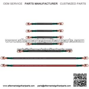 Golf Cart Battery Cable Kit for TXT/Medalist 1994-up 36 & 48 Volt Electric (4 Gauge, Set of 7 PCS)