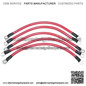 United Metro Golf Cart Club Car 1010958 Battery Cable Set, DS 36V 1981+ (4 Gauge)