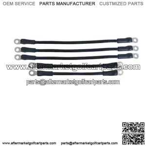 Yamaha G14/ G16 Battery Cables - 4-gauge - Includes (3) x 12" (2) x 9" Cable Set (For 36V 1994+)