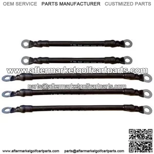 Yamaha DRIVE/ G29 Battery Cables - Includes (3) x 9" and (2) x 26" 4-gauge Cables (For Yamaha w/ 8V Batteries)