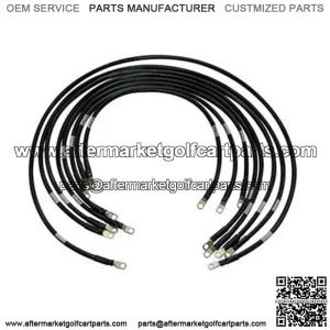 EZGO PDS Battery Cables - Complete Heavy Duty 4 gauge (Fits 1994+)