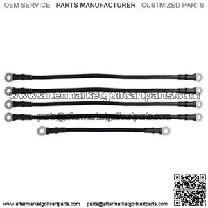 EZGO TXT 48V Battery Cables - 4-gauge - Includes (1) 7" and (4) 14"