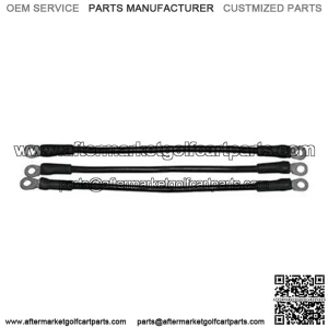 EZGO RXV Battery Cables, 6-gauge, Includes (3) 12" (for EZ-GO RXV w/ 12V Batteries 48V)