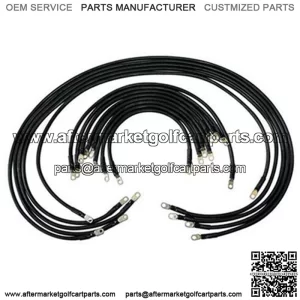 Club Car IQ Heavy Duty Battery Cables - Complete Set 4-gauge