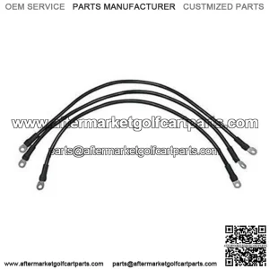 Club Car Precedent Battery Cables - Includes (3) x 26" 4-gauge Cable Set