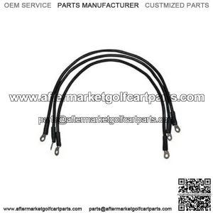 Club Car Precedent Battery Cables - Includes (3) x 26" 6-gauge Cable Set