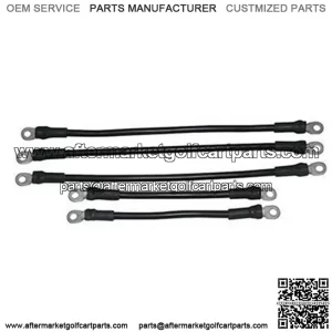 Yamaha G19 Battery Cables - Includes (2) x 9" (3) x 14" 4-gauge Cable Set