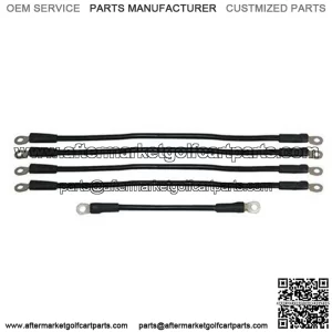 Yamaha G22 Golf Cart Battery Cables - Includes (1) x 9" (4) x 16" (6-gauge Cables)