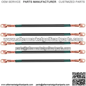 Golf Cart Battery Cables 4 Gauge for Golf Cart Club Car DS 95+ 48V, Club Car DS 1981+ 36V, Yamaha G2 G8 G9 36V, Welding Battery Pure Copper Flexible Cable with Terminal Connector