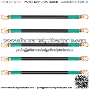 Golf Cart Battery Cable Set (4 Gauge) Fits Club Car DS 95+ (48 Volt) Golf Cart