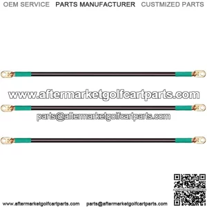 Golf Cart Battery Cable Set for Club Car Precedent 2004 and Newer with 12V Batteries - 4 Gauge