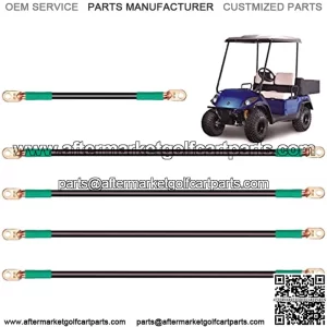 Yamaha G22 Battery Cables for 48V Golf Cart Yamaha G22, 4 Gauge 5 PC Golf Cart Battery Cable Kit - 5 Pack