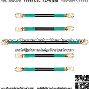 Golf Cart Battery Cable Set Fits EZGO TXT 94-Up Medalist/TXTCorrosion Resistant, Ultra-Long Pure Copper Wire lugsurface Heavy Pressure Wiring(4 Guage)