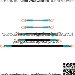 Golf Cart Battery Cable Kit for EZGO TXT, Marathon, Medalist 1994-up 36 & 48 Volt (4 Gauge, Set of 5 PCS)