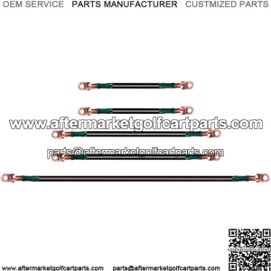 Golf Cart Battery Cables 4 Gauge for 36v EZGO TXT 94-Up Medalist/TXT, Welding Battery Pure Copper Flexible Cable with Heavy Duty Terminal Connector