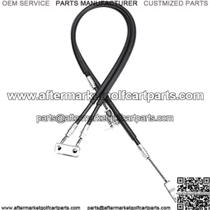 Brake Cable Set Passenger and Driver Side Fits EZGO (94+) TXT or Medalist Golf Cart Replaces 70969-G03