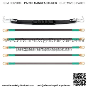 Golf Cart Battery Cables & Battery Lifting Strap for Club Car DS & Yamaha G2 G9
