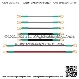 Golf Cart Battery Cables for EZGO TXT 1994-up 36V /48V, 4 Gauge Cables -7pcs
