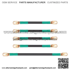 5pcs Golf Cart Battery Cables for EZGO TXT Medalist 94-up 36V /48V - 4 Gauge