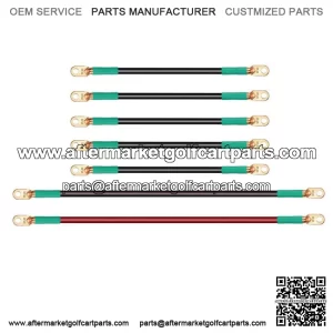 Golf Cart Battery Cables for 1994-up EZGO TXT 36V 48V, 14" Long-5pc, 25" Long-2