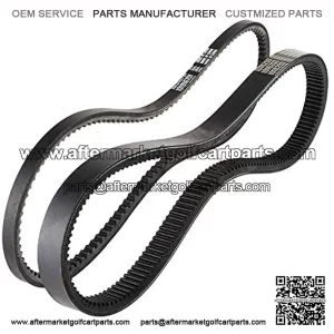 Drive Belt and Starter Generator Belt for Club Car DS 1997-Up Precedent 2004-Up Golf Cart 1016203 101916701