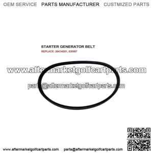 Starter Generator Belt Made W/ KEVLAR 26414G01 Marathon Medalist EZGO Golf Cart