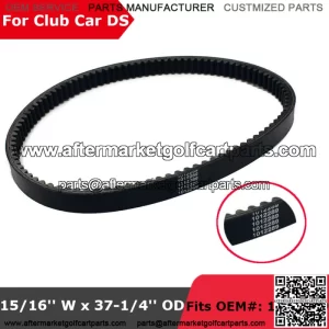 37-1/4" Clutch Drive Belt for Club Car Gas DS 1984-1987 Golf Cart 1012289