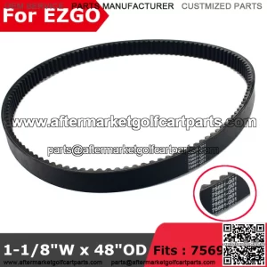 Clutch Drive Belt for E-Z-GO ST 480 ST480 Gas Golf Cart 2004-2022 1-1/8"W x 48"
