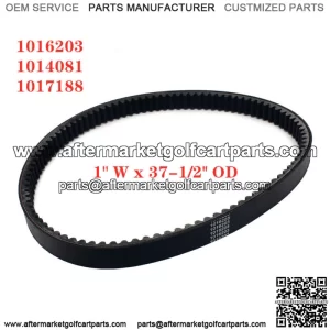Clutch Drive Belt 1"W x 37-1/2"OD for Club Car Golf Car Precedent 04-22 DS Gas