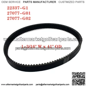Golf Cart Drive Belt for E-Z-GO 2 Cycle Gas 89-94  4 Cycle Gas 91-96 27077-G01