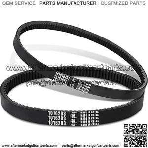 Club Car DS & Precedent Drive Belt and Starter Generator Belt Kit, Fits Club Car DS 1997-Up and Precedent 2004-Up, OEM# 101916701, 1016203