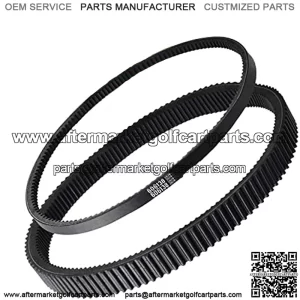Clutch Drive & Starter Generator Belt Kit for 2008-up EZGO RXV/TXT Golf Cart Models with Kawasaki Engine, Replaces OEM # 606136, 606138, 618630, 16548G1
