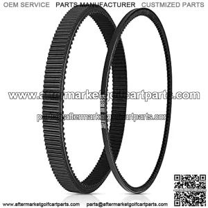 Golf Cart Clutch Drive Belt & Starter Generator Belt Kit for 2011-UP EZGO TXT RXV Workhorse ST and Other Models with Kawasaki Engine OEM# 618630, 606138, 16548G1