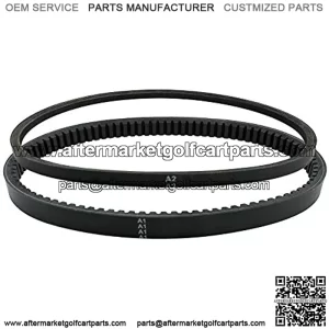 Drive Belt and Starterelt, Fits forZGO 4 Cycle Gas Golf Cart RXV TXT Cushman Express Marathon Medalist ST Vehicles Terrain 1994-2013,Replace 72054G01, 26414G01-Black