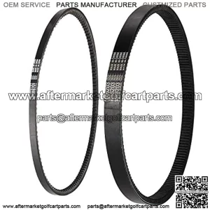 Club Car DS Precedent Drive Belt and Starter Generator Belt Kit Fit Club Car DS 1997-UP, Precedent 2004-UP, Replace 101916701, 1016203