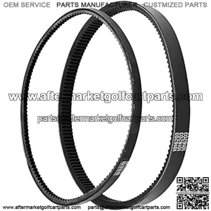 Club Car Starter Generator Belt and Drive Belt Kit for DS,Precedent Replace OEM#101916701 1016203