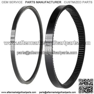 Golf Cart Clutch Drive & Starter Belts Kit for EZGO TXT, Medalist, Workhorse 1994-2013 with Robin 295/350cc 4 Cycle Engines, OEM# 72054G01 26414G01 72025G01 26414G01 630587