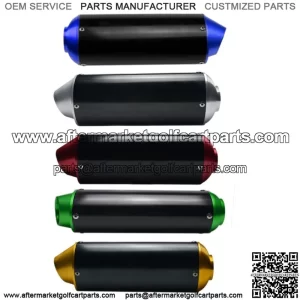 38mm CNC Motorcycle Exhaust Muffler + Clamp Thumpstar Pit Dirt Bike ATV Quad US