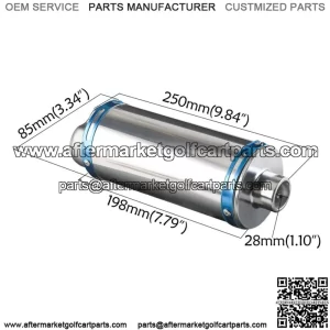 28mm Exhaust Muffler for 70cc 90cc 110cc 125cc CRF50 XR50 Pit Bike ATV Go kart