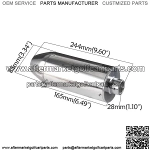 28mm Exhaust Muffler Silencer 50cc 110 125 150cc Scooter Dirt Bike  KLX SSR