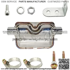 24mm/0.94 inch Exhaust Pipe Muffler Silencer, Diesel Heater, Propex Propane HeatersPipe Bend Design for Effective Sound Reduction.