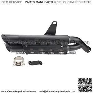 Motorcycle Exhaust Slip-on Muffler Pipe Tube with Heat Shield Cover Kit for CMX 300 CMX 500 Rebel 2017-2021 Black