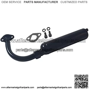 Black Exhaust Pipe Muffler Jet Kit For Predator 212cc 196cc 6.5Hp GX160 GX200 KT196 CK196 Hammerheat 80t Manco Go Kart Trailmaster MB200 Mini Bike